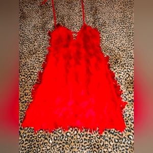 Shimmy red dress